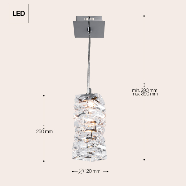 Светильник подвесной Maytoni Coil MOD124PL-L3CH3K