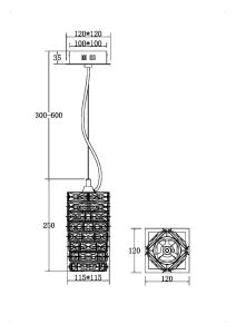 Светильник подвесной Maytoni Coil MOD124PL-L3CH3K