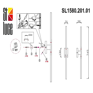 Настенный светильник ST Luce Ralio SL1580.201.01