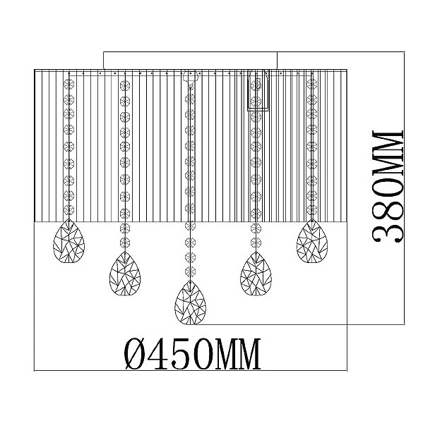 Потолочная люстра MW Light Жаклин 465017006