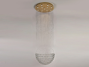 Люстра каскадная Newport 8100 8113/300 gold