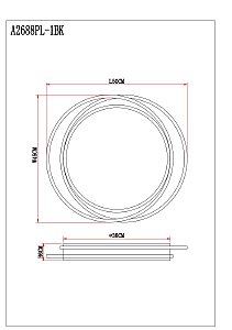 Светильник потолочный Arte Lamp Sonny A2688PL-1BK