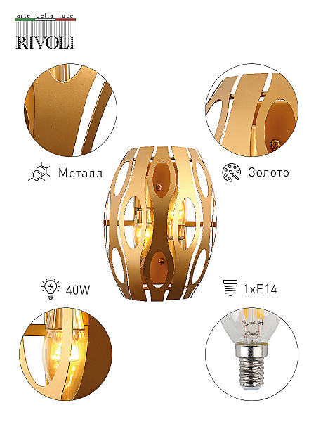 Настенное бра Rivoli Mitzi 4079-402