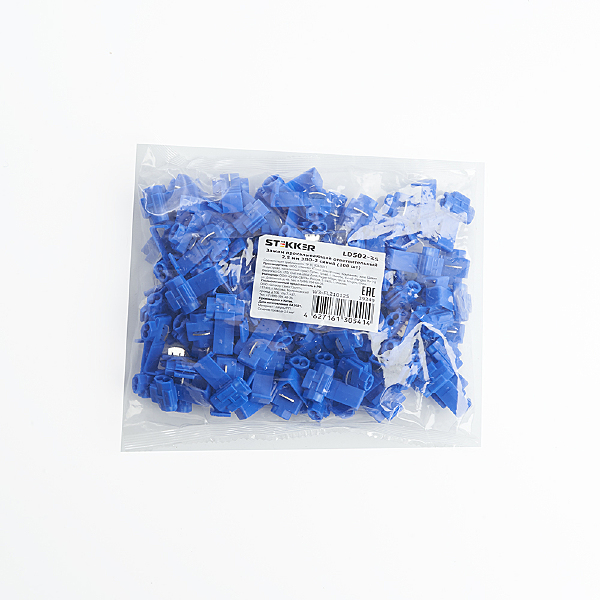 Зажим прокалывающий ответвительный ЗПО-2 - 2,5 мм2, синий (упаковка 100 шт) Stekker LD502-25 39349