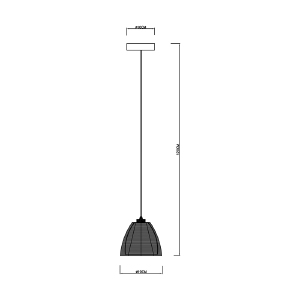 Светильник подвесной Zumaline Pico MD9023-1S/SILVER