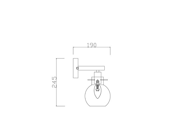 Настенное бра Freya Circle FR5183WL-01G