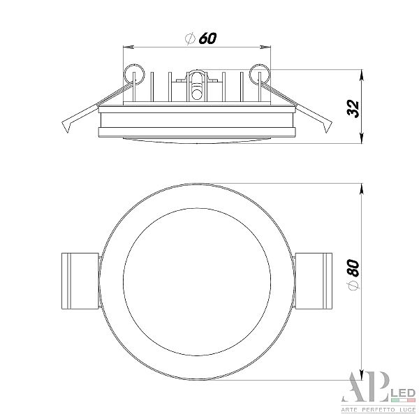 Встраиваемый светильник APL Led Ingrid 3322.LD109R/7W/4K