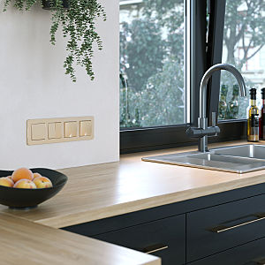 Рамка Werkel Platinum шампань W0042611/ Рамка на 4 поста Platinum (шампань)
