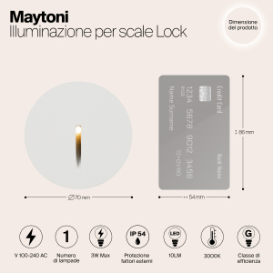 Подсветка для ступеней Maytoni Lock O014SL-L3W3K