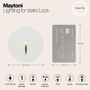 Подсветка для ступеней Maytoni Lock O014SL-L3W3K