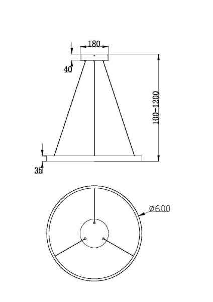 Подвесная люстра Maytoni Rim MOD058PL-L32W3K