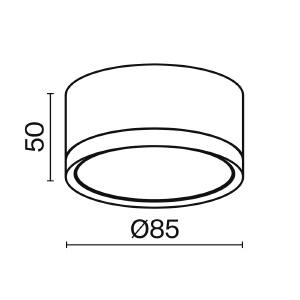 Накладной светильник Maytoni Hoop C086CL-GX53-SRD-B