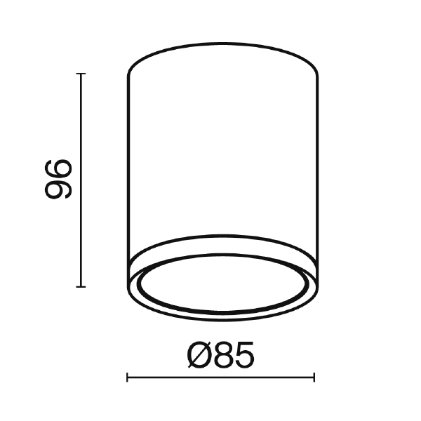 Накладной светильник Maytoni Hoop C086CM-GX53-MRD-W