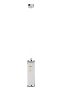 Светильник подвесной Crystal Lux Tadeo TADEO SP1 D100 CHROME/TRANSPARENTE