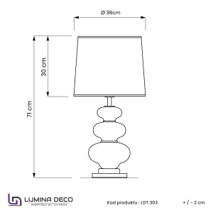Настольная лампа Lumina Deco LDT 303 CHR+BK