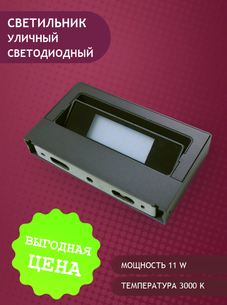 Уличный настенный светильник Elvan 1503 PJ-1503/1-11W-WW-Gr