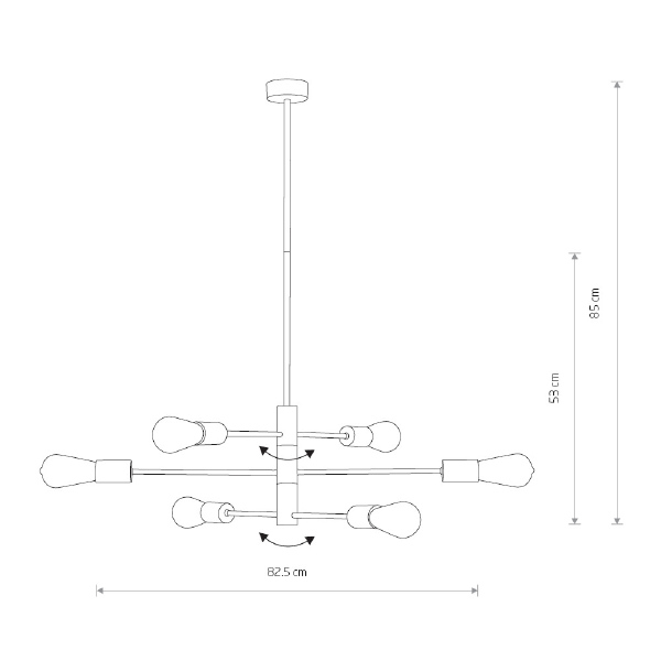 Люстра на штанге Nowodvorski Rotor 7937