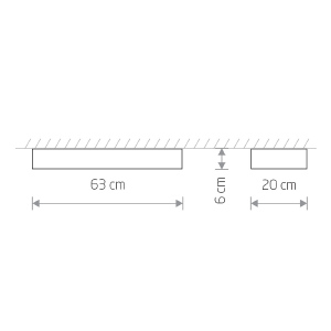 Светильник потолочный Nowodvorski Soft Ceiling Led 60x20 7538