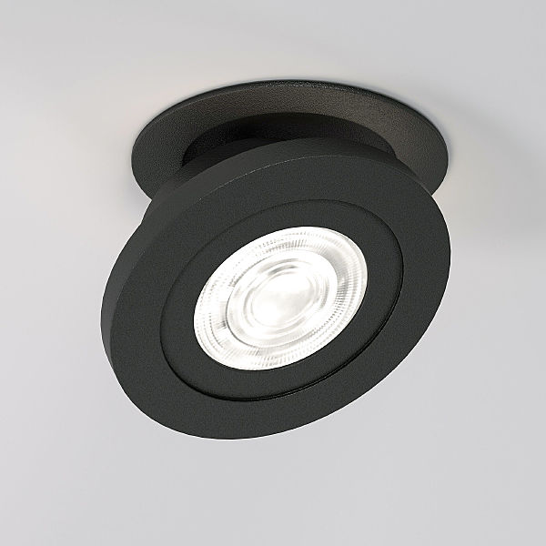 Встраиваемый светильник Elektrostandard Surf 25084/LED 6W 4000K чёрный