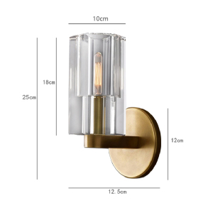 Настенное бра Delight Collection Wall lamp 8816W gold/clear