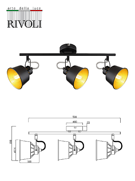 Светильник спот Rivoli Evelyn 7064-703