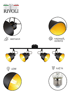 Светильник спот Rivoli Evelyn 7064-704