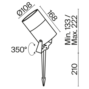 Грунтовый светильник Maytoni Bern O050FL-L15GF3K