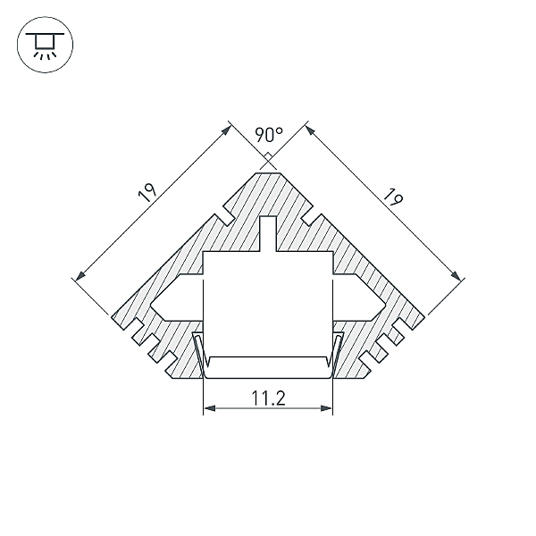 Профиль Arlight Pds 018961