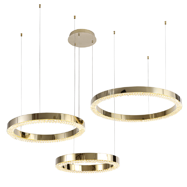 Подвесная люстра Crystal Lux Saturn SATURN SP120W LED GOLD