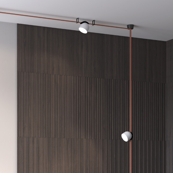 Cветильник для трека-ремня Denkirs Belty Spot DK5542-WH+BK