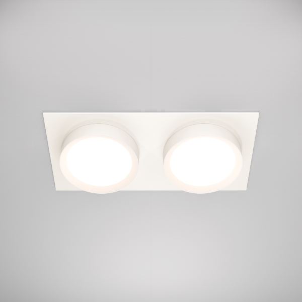 Встраиваемый светильник Maytoni Downlight DL086-02-GX53-SQ-W