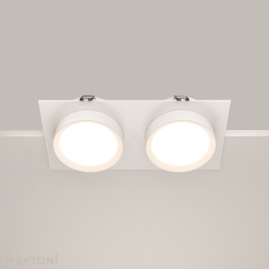 Встраиваемый светильник Maytoni Downlight DL086-02-GX53-SQ-W