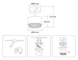 Светильник спот Ambrella Techno family TN71282