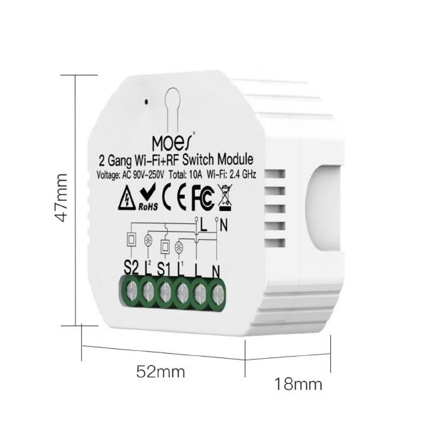 Блок управления светом для двух зон Aployt Magnetic track 220 APL.0195.00.02