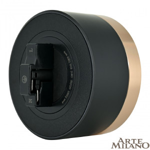 Трековая розетка Arte Milano Am-track-sockets 380066TS LED/ES Gold