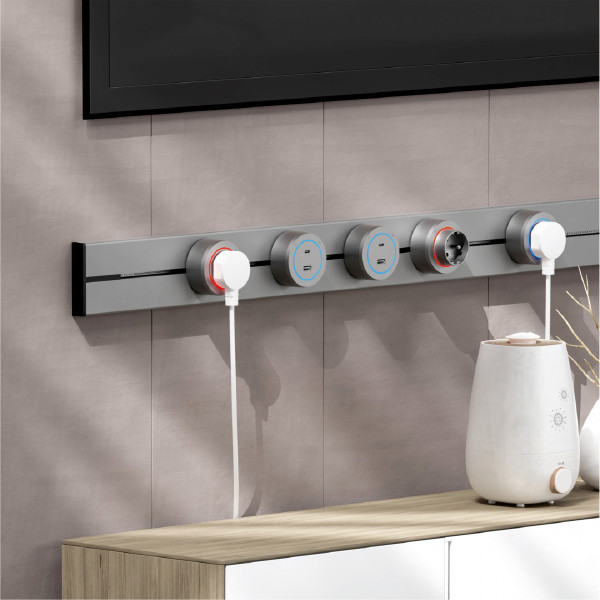 Трековая розетка Arte Milano Am-track-sockets-39 397952TS/ES Silver