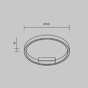 Светильник потолочный Maytoni Rim MOD058CL-L25BSK