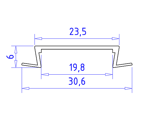 Профиль Ambrella Illumination GP1100BK