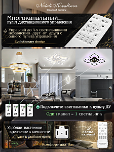 Потолочная люстра Natali Kovaltseva LEDLIGHT LED LAMPS 81198