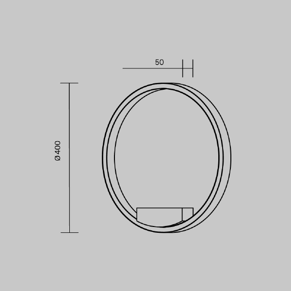 Настенный светильник Maytoni Rim MOD058WL-L25BSK