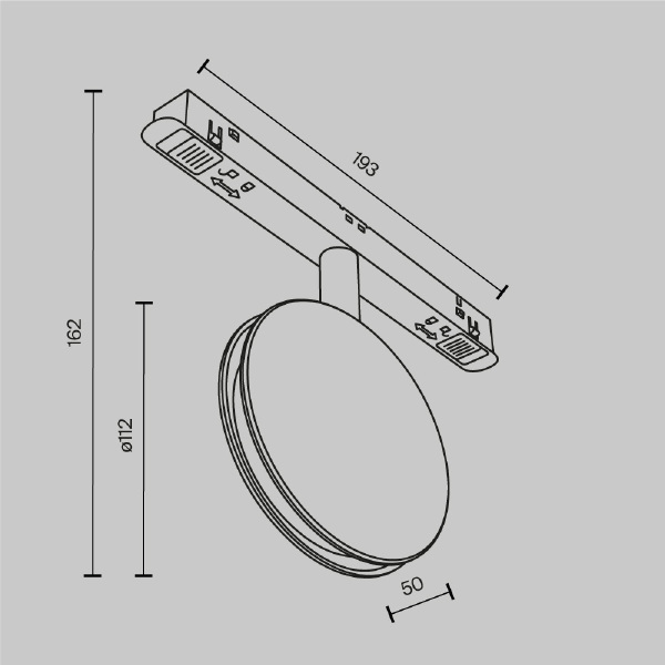 Трековый светильник Maytoni Outline Exility TR090-4-6W-DS-B