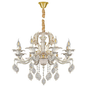 Подвесная люстра AM Group Cleopatra CLEOPATRA SP8 WH+GL