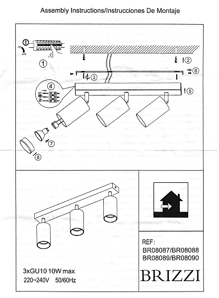 Светильник спот Brizzi Aras BR08090