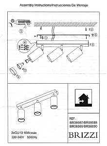 Светильник спот Brizzi Aras BR08090