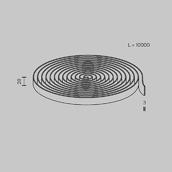 Токопроводящая текстильная лента Maytoni Conductive textile tape Parity TRX130-1.10DB