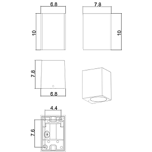 Уличный настенный светильник Arte Lamp Artefact A3404AL-1BK