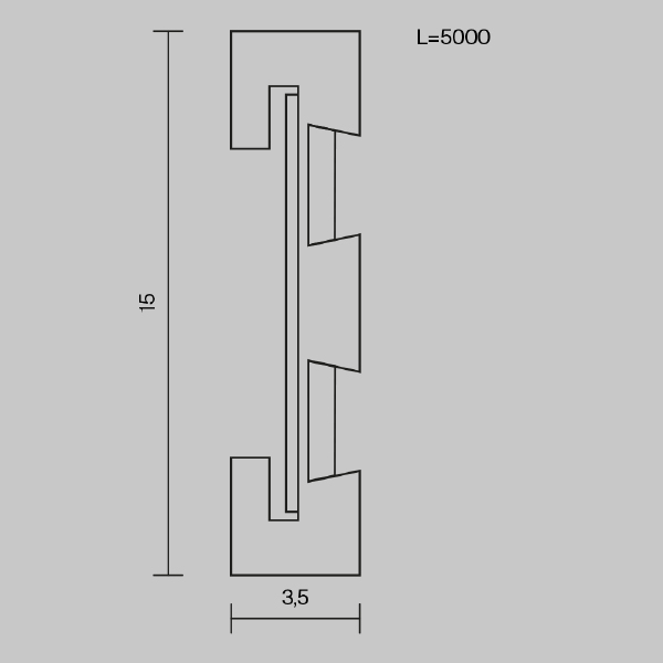 Шинопровод 5м Maytoni Busbar trunkings Flexity TRX200-115B