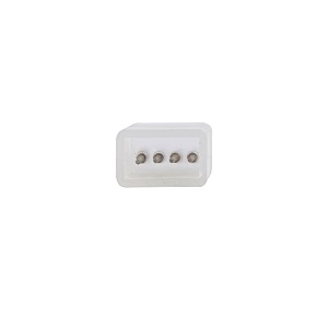 Соединитель контактный прямой для светодиодных лент 220В 5050 RGB Uniel UTC-K-14/B67-RGB CLEAR 025 POLYBAG