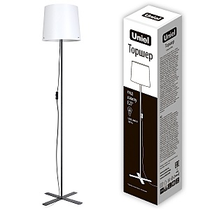 Торшер Uniel UML-T510 E27 BLACK/WHITE