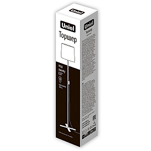 Торшер Uniel UML-T510 E27 BLACK/WHITE